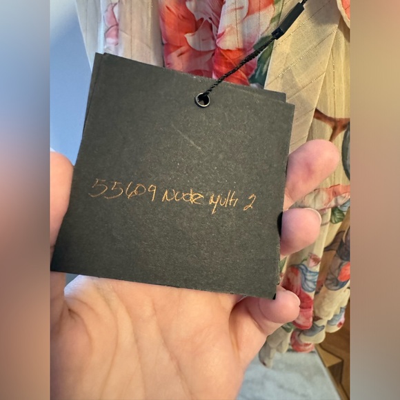 NWT MAC DUGGAL 2 PCS SET TOP AND SKIRT FLORAL CHIFFON DRESS RUFFLE FLOWY MINI - Picture 3 of 6